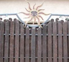 Откатные ворота с ковкой под заказ