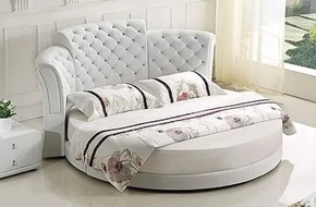 Купить круглую кровать на заказ Милан 63