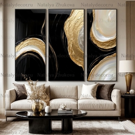 Картина из коллекции Натальи Жуковой " Black Gold Pearl "