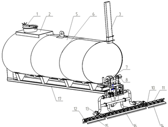 Автогудронатор на базе шасси ГАЗон NExt