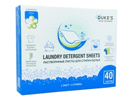Листы для стирки DUKES — упаковка