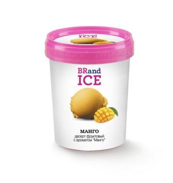 Мороженое сливочное Baskin Robbins Пинта Манго сорбет ведёрко 300 гр. дистрибьютер ООО Гермиона