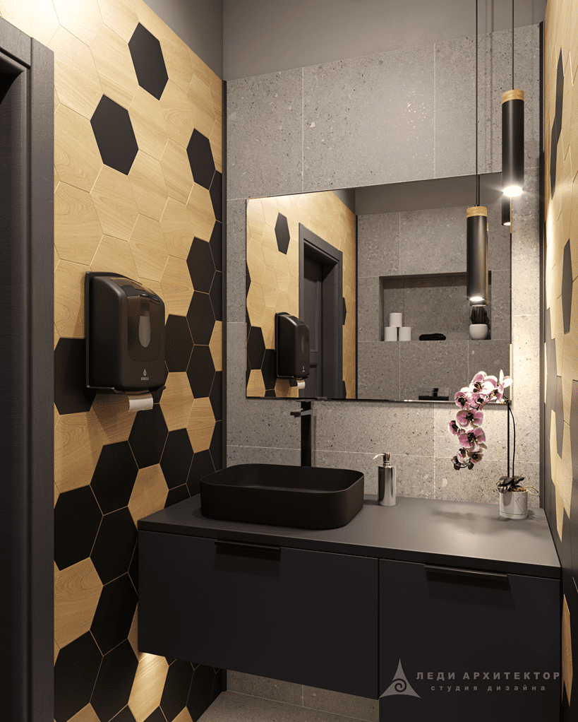 Санзуел в стиле лоф в офисе строительной компании