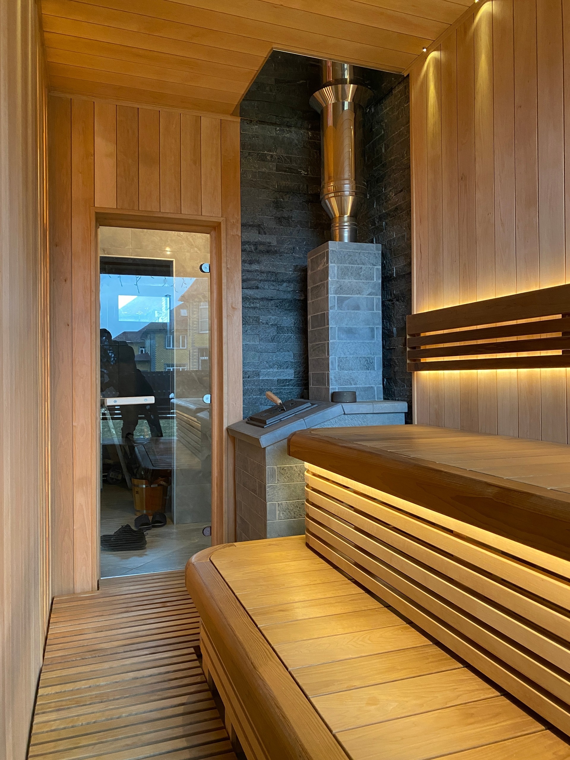 Внутренняя отделка парной под ключ