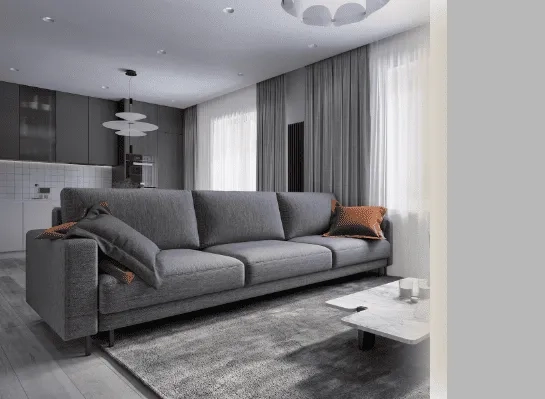 Трёхместные диваны на заказ по индивидуальным размерам