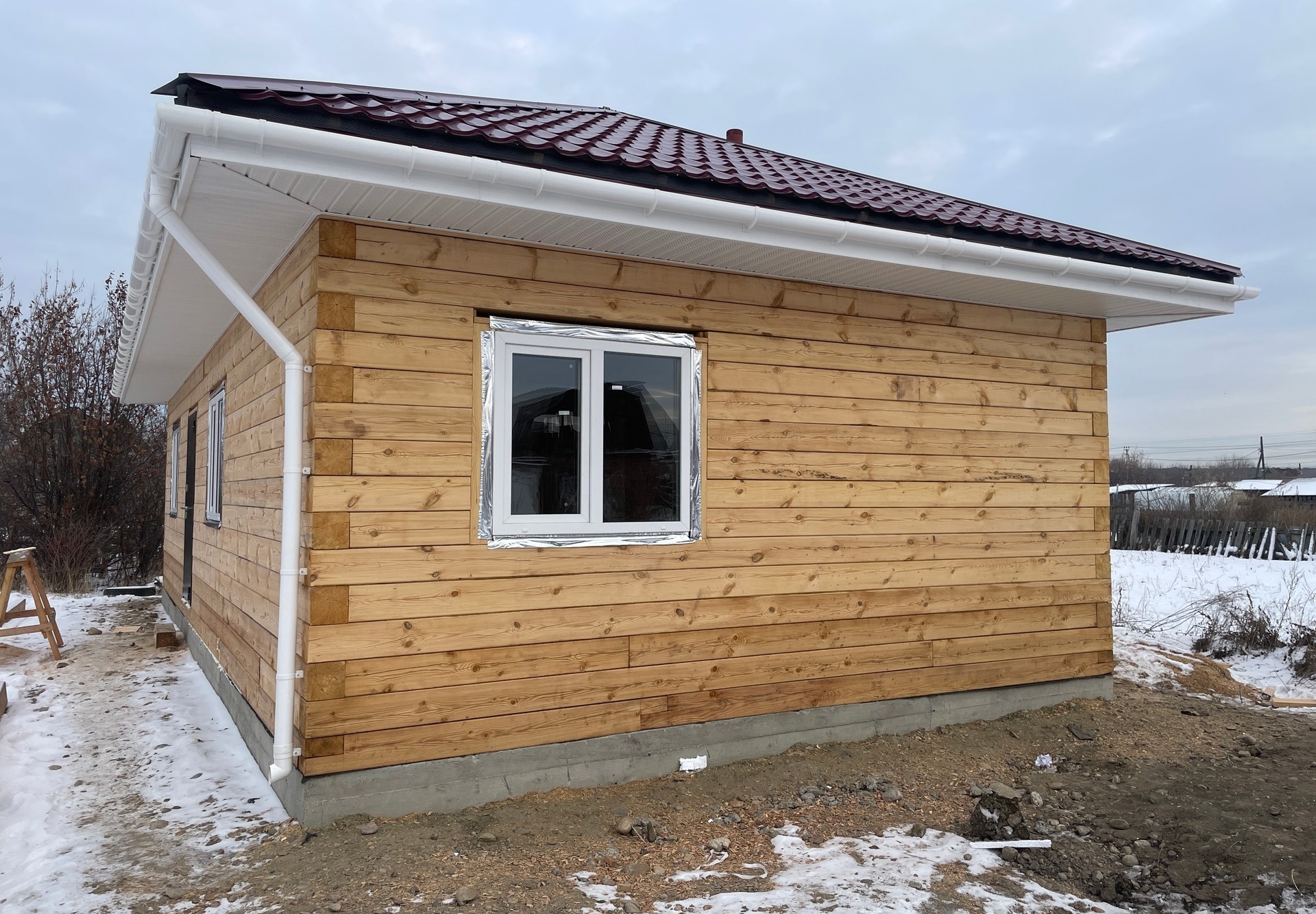 Готовый дом из газобетона