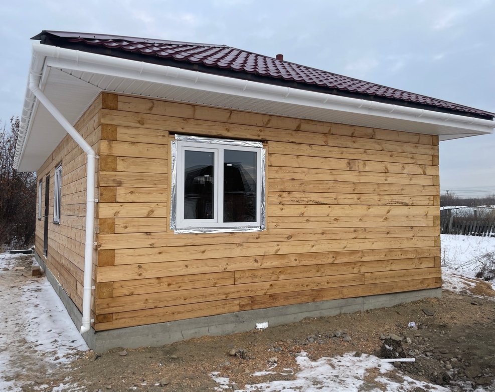 Готовый дом из газобетона