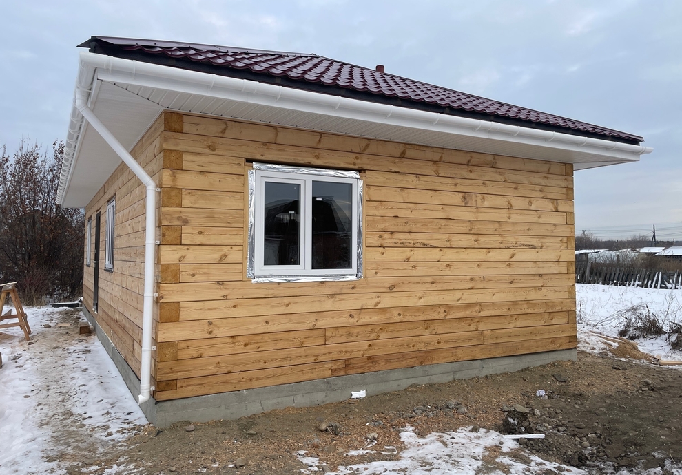 Готовый дом из газобетона