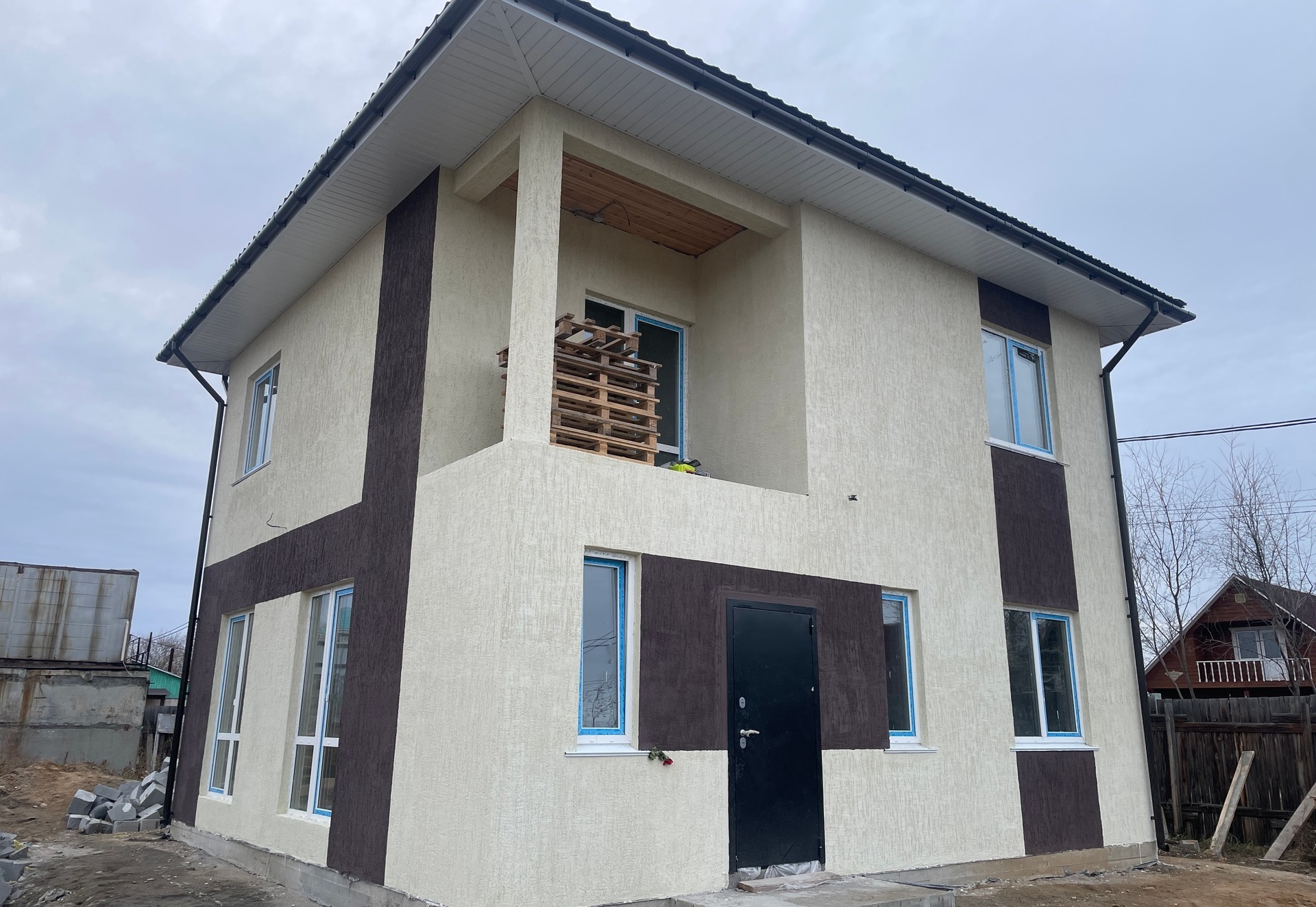 Готовый дом из газобетона