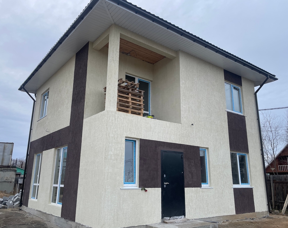 Готовый дом из газобетона