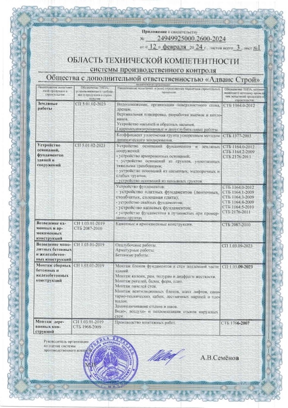 Свидетельство о технической компетентности