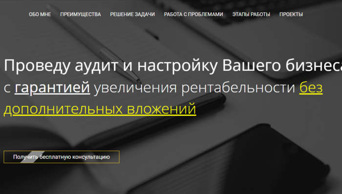 Проведу аудит и настройку Вашего бизнеса с гарантией увеличения рентабельности