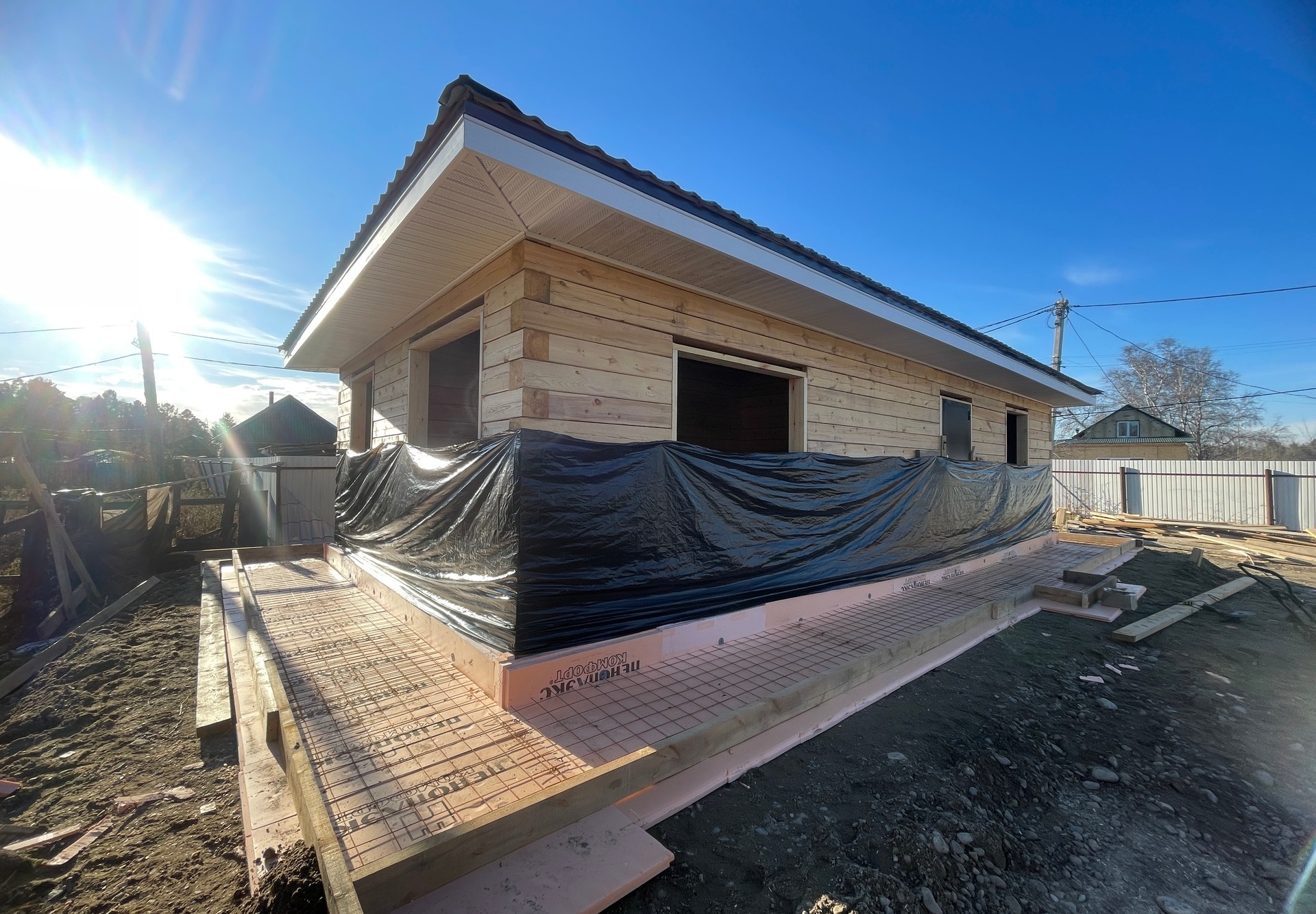 Готовый дом из газобетона