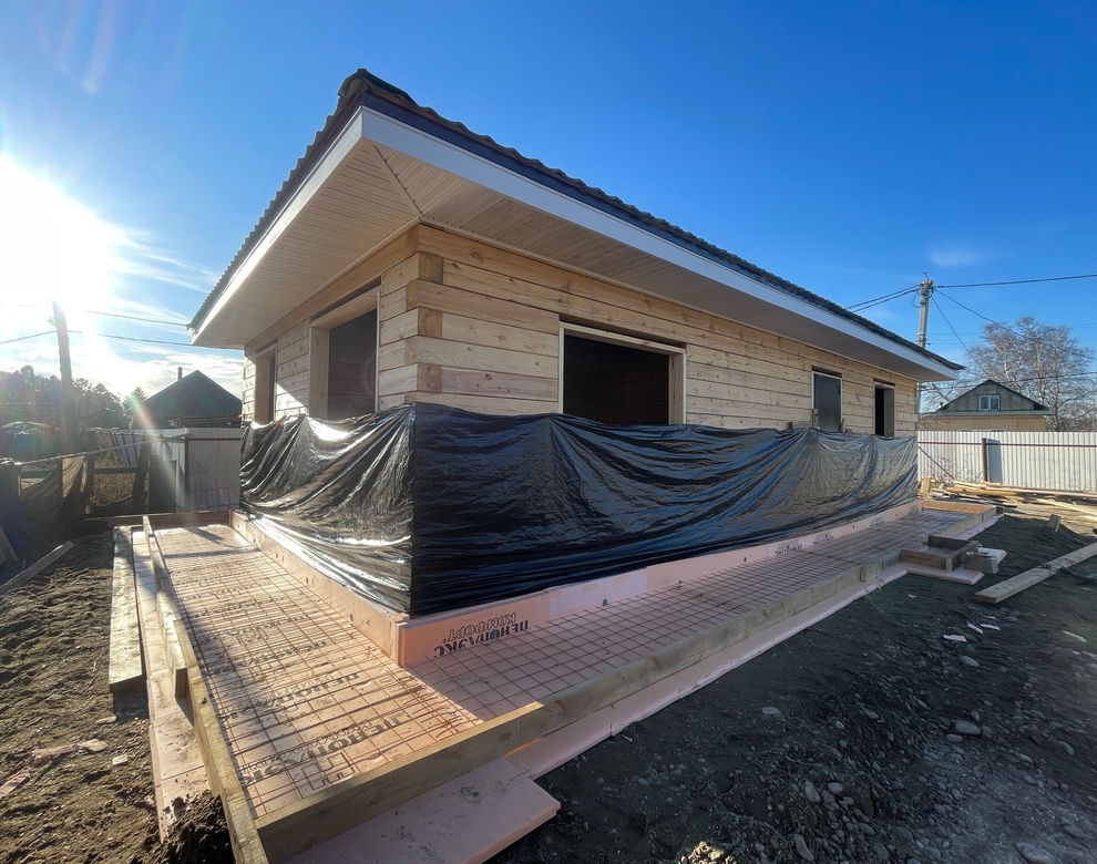 Готовый дом из газобетона