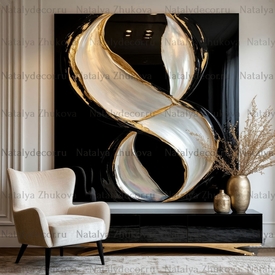 Картина из коллекции Натальи Жуковой " Black Gold Pearl "
