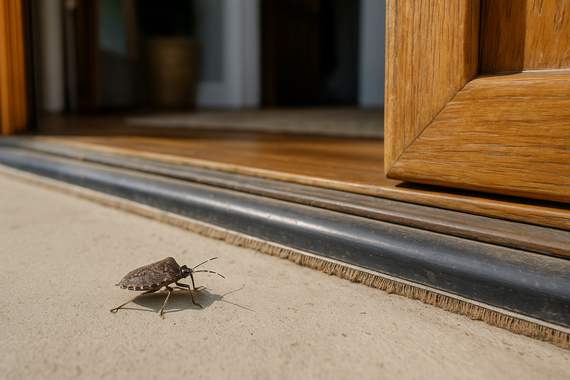 Клопы возле входа в дом