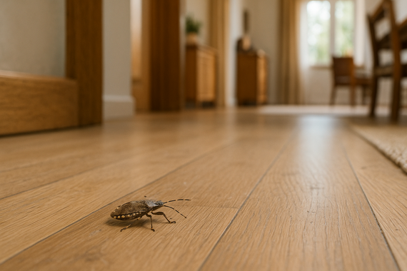 Клоп на полу в доме