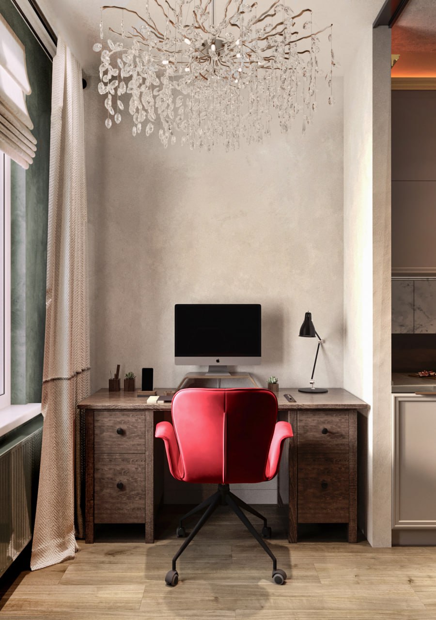 кабинет в индустриальном стиле