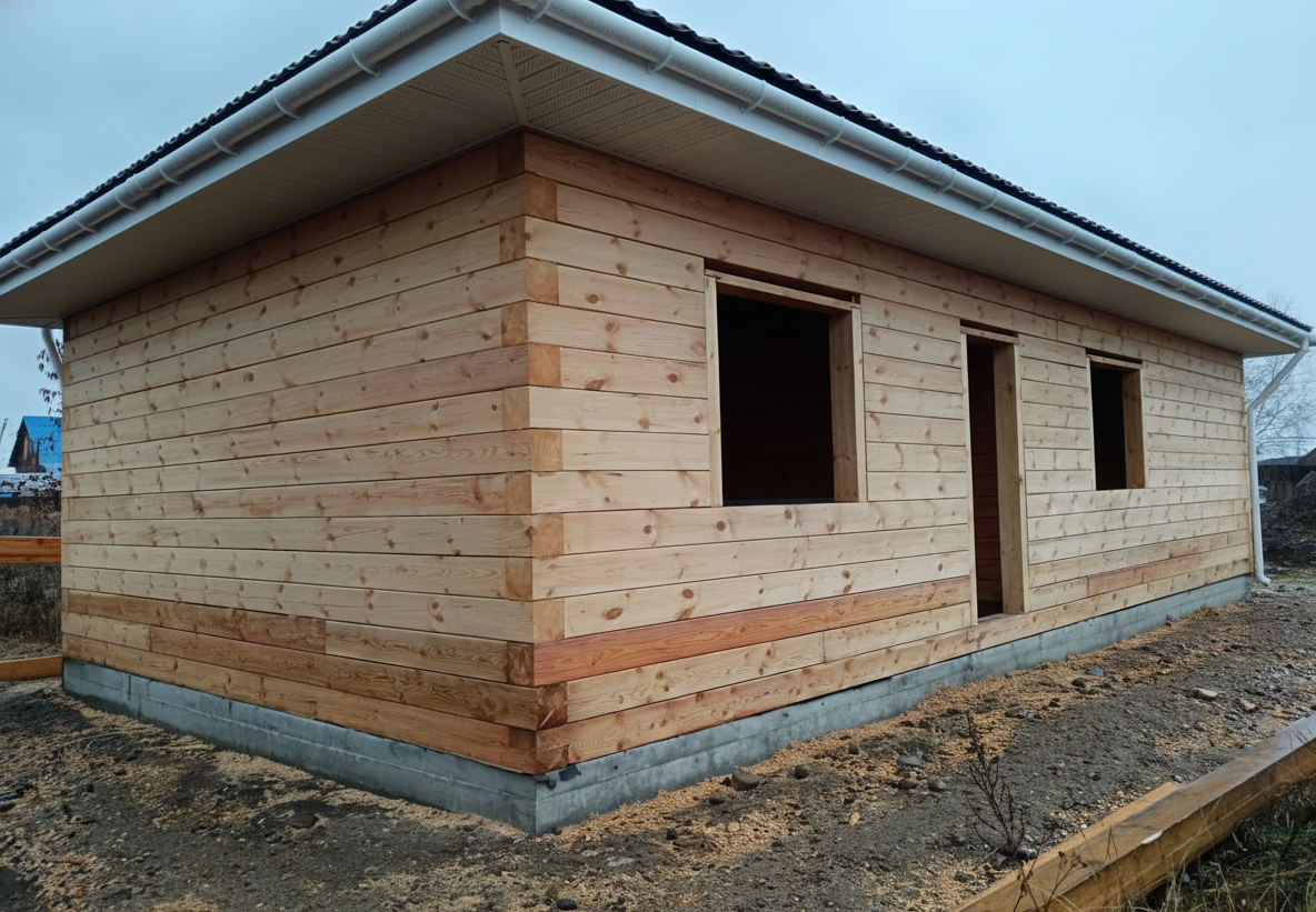 Готовый дом из газобетона