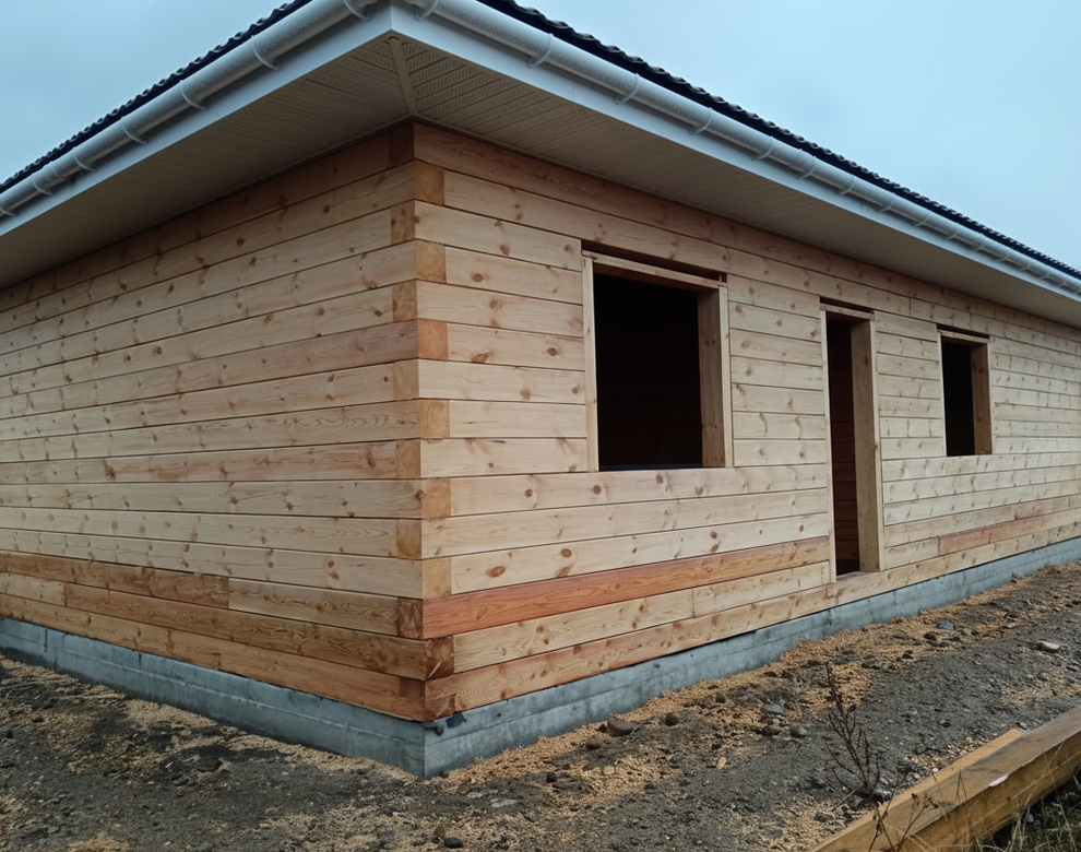 Готовый дом из газобетона