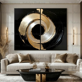 Картина из коллекции Натальи Жуковой " Black Gold Pearl "