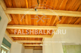 фальшбалки из лиственницы крашенные Лесной Пейзаж