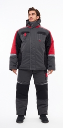 Зимний костюм Формула 243 (красный) – утеплённая спецодежда от Spetzobuv
