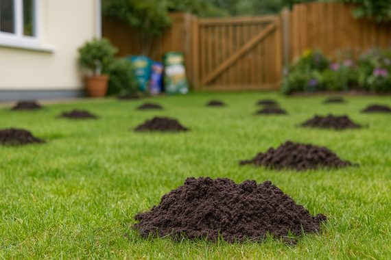 Кротовины на участке