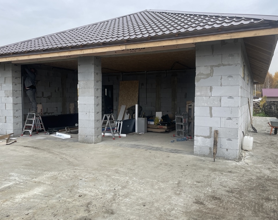 Готовый дом из газобетона