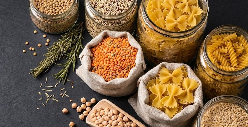 Бакалея, крупы, макароны твердых сортов и бобовые в магазине EcoShop Петропавловск