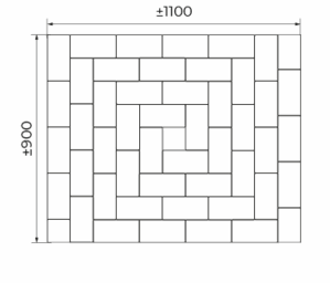 Тротуарная плитка брусчатка схема укладки 11