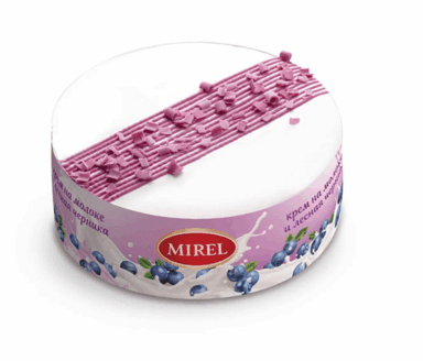 Замороженный торт "Черничное молок" Mirel 750 гр. дистрибьютер тортов в Уфе - ООО "Гермиона"