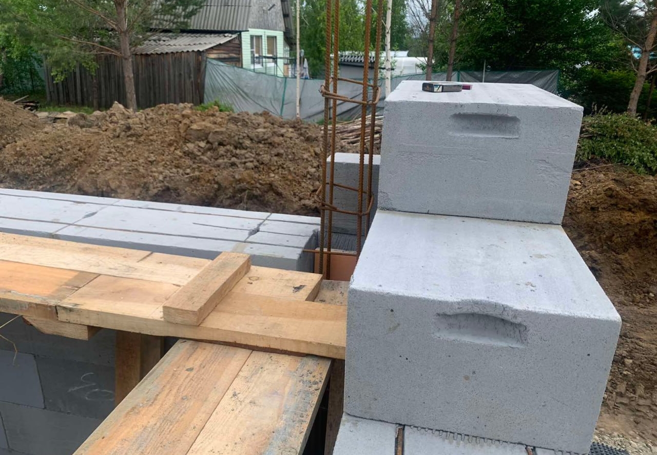 Готовый дом из газобетона