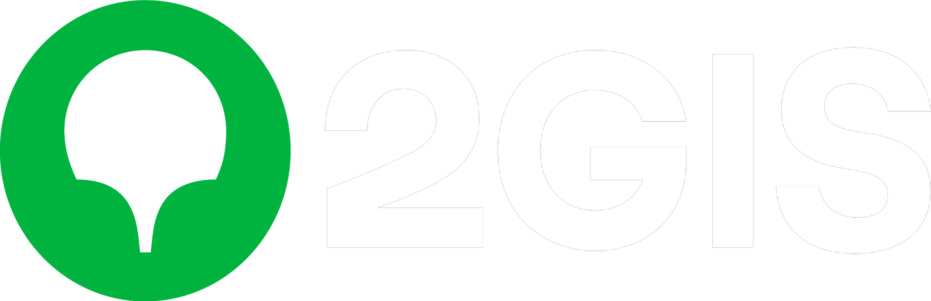 Иконка 2GIS белая PNG