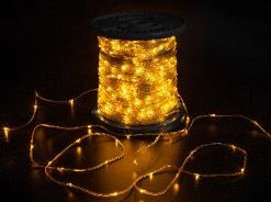 Светодиодная гирлянда "Краса" 200м, 2000 LED, прозрачный светодиод, прозрачный провод, теплая белая