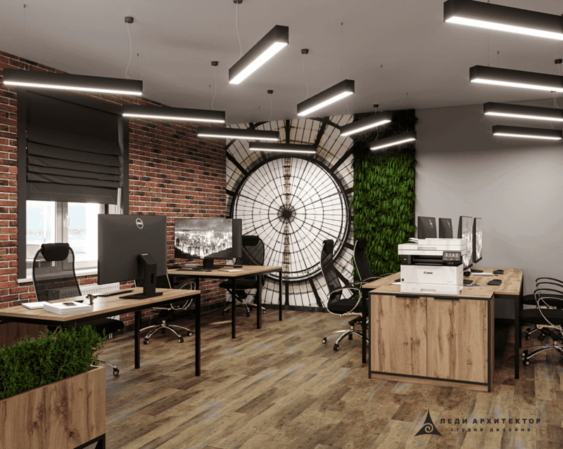 Дизайн современного офиса строительной компании