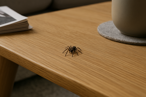Паук на журнальном столике