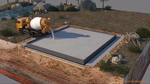 бетонный фундамент