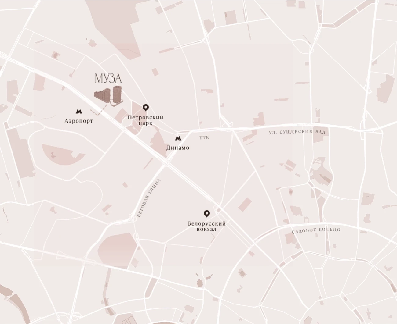 ЖК «Муза» - Расположение