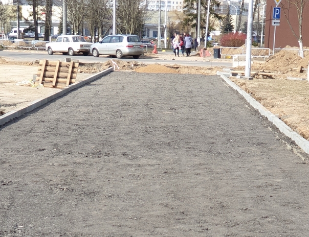 Покрытие из асфальтогранулята в Минске