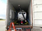 Разборка самолета Cessna 172 перед отправкой в Москву