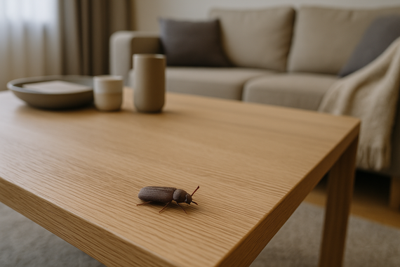 Жук на столе 