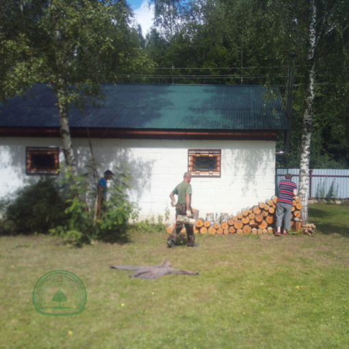 Распиловка и складирование