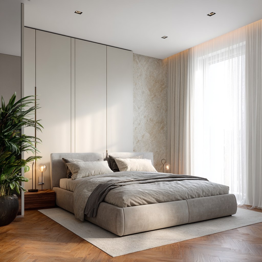 Отделка спальни в Минске под ключ