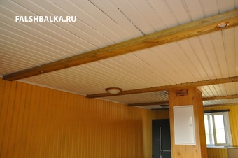 Монтаж декоративных балок на Киевском шоссе