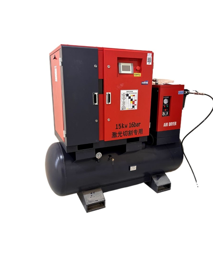 Компрессорная станция Dragon 15 кВт 16 бар с осушителем AIRDRYER для лазерного станка