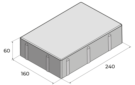Форма плитки Новый город 240х160х60мм