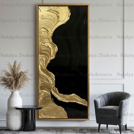 Картина из коллекции Натальи Жуковой " Black Gold Pearl "