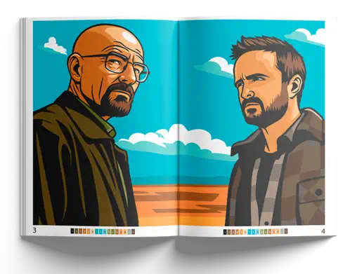 Раскраска по номерам Lynx-art. Во все тяжкие