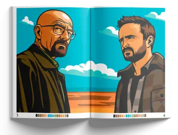 Раскраска по номерам Lynx-art. Во все тяжкие